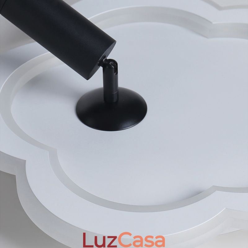 Spot de teto em forma de flor de acrílico de montagem embutida