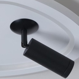 Luminária de teto em acrílico triangular embutida Spotlight