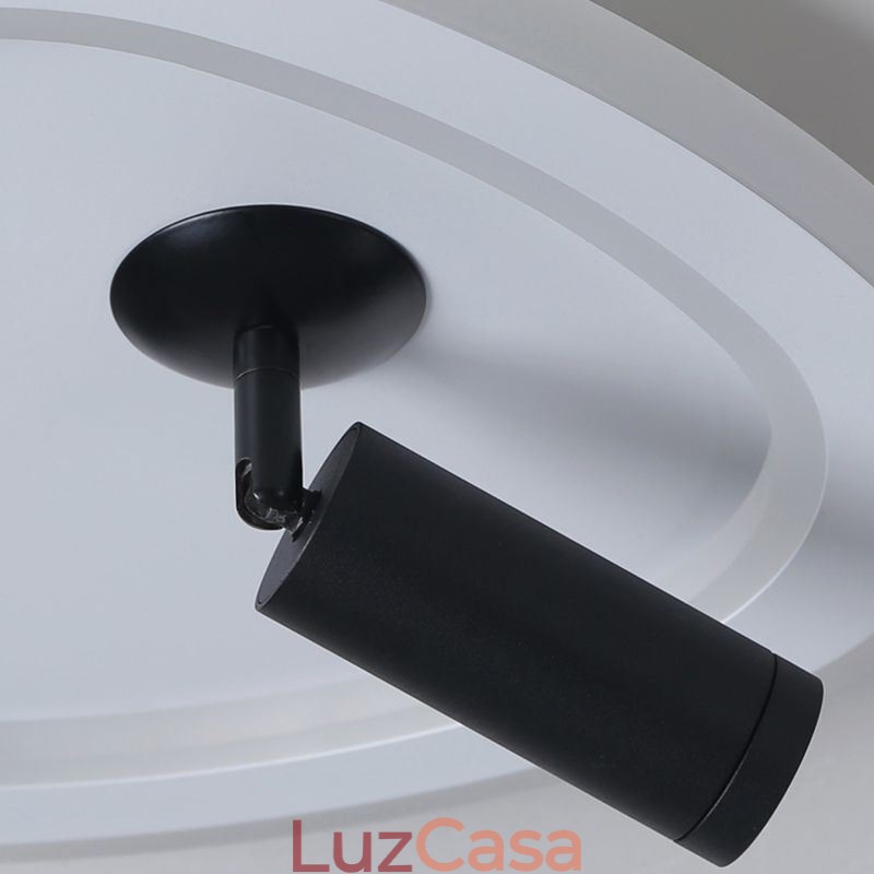 Luminária de teto em acrílico triangular embutida Spotlight