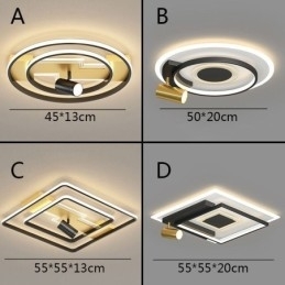 Spot de teto de acrílico geométrico embutido