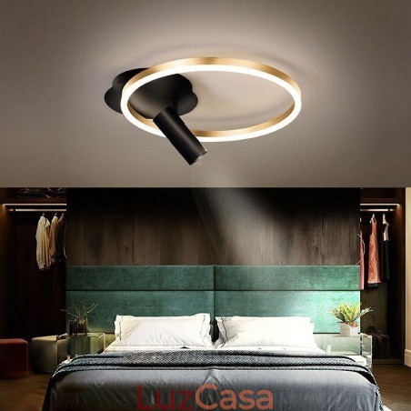 Luminária de teto Halo Ring de ouro escovado Spotlight de iluminação Luminária de teto Halo Ring de ouro escovado Spotlight de iluminação