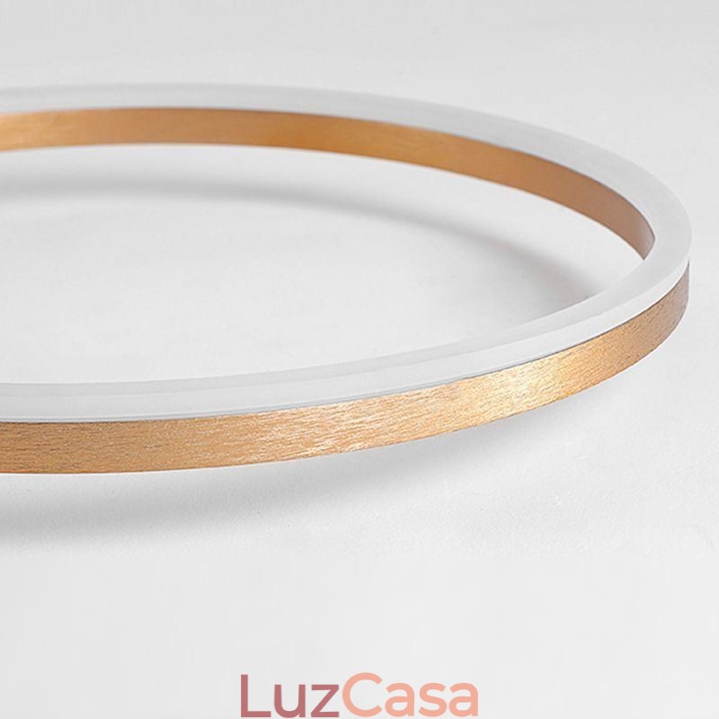 Luminária de teto Halo Ring de ouro escovado Spotlight de iluminação