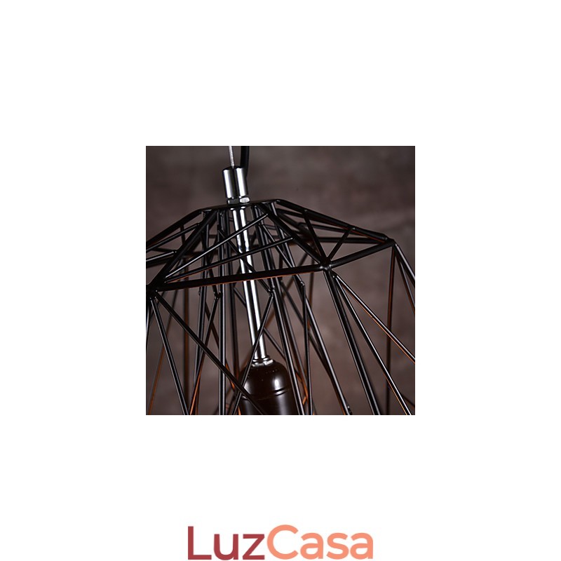Pendente em Abajur Black Plait