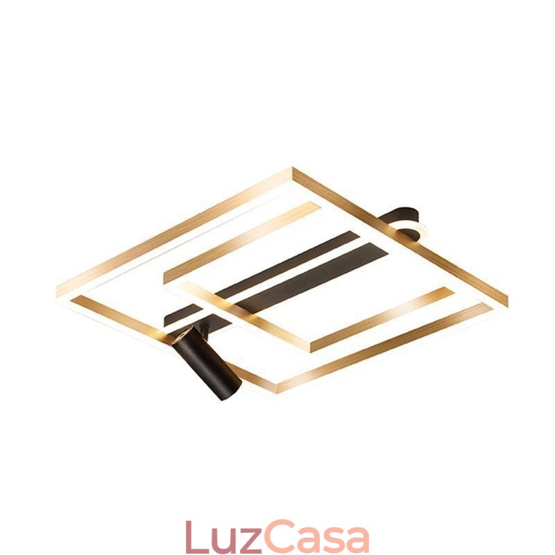 Luminária de teto acrílica minimalista embutida Spotlight
