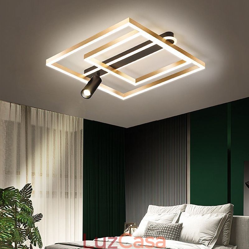 Luminária de teto acrílica minimalista embutida Spotlight
