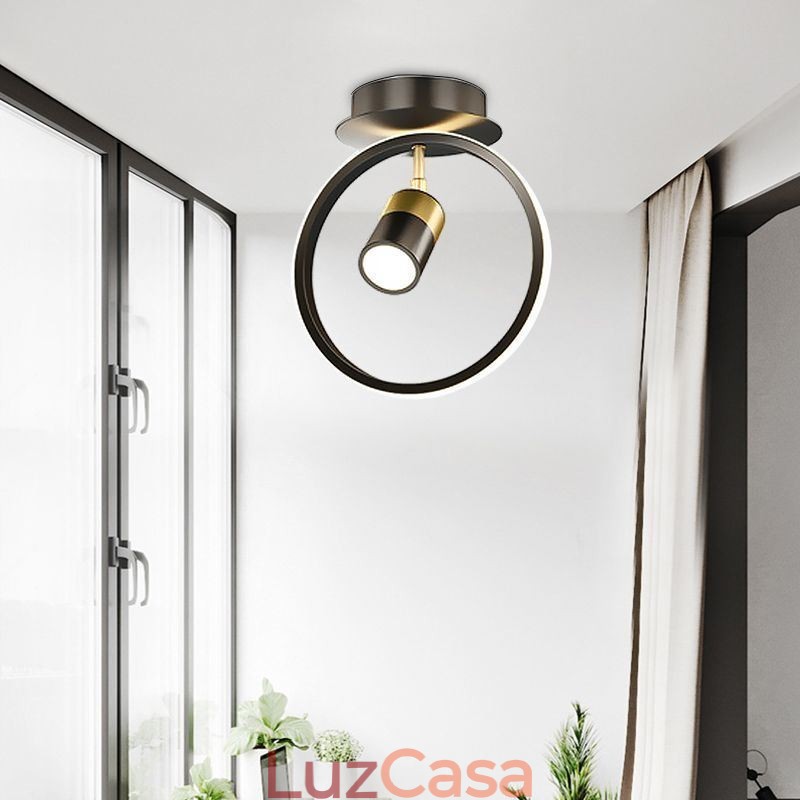 Luminária de teto acrílica minimalista para decoração, holofote