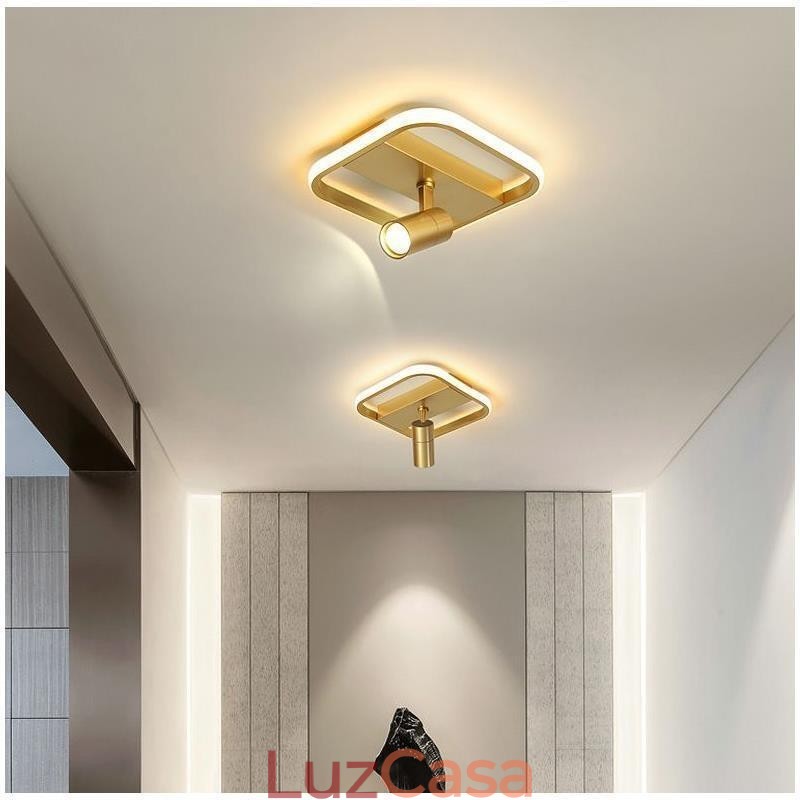 Luminária de teto acrílica minimalista para decoração, holofote