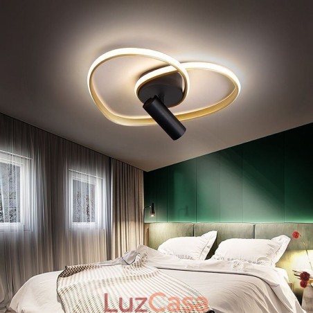 Holofote de iluminação em formato de coração dourado escovado de montagem embutida Holofote de iluminação em formato de coração dourado escovado de montagem embutida