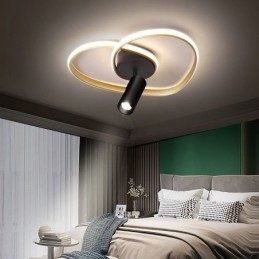 Holofote de iluminação em formato de coração dourado escovado de montagem embutida