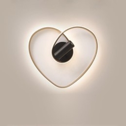 Holofote de iluminação em formato de coração dourado escovado de montagem embutida