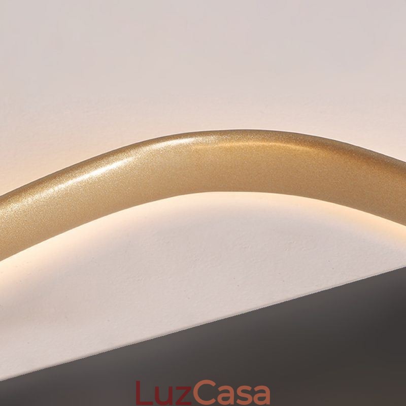 Holofote de iluminação em formato de coração dourado escovado de montagem embutida