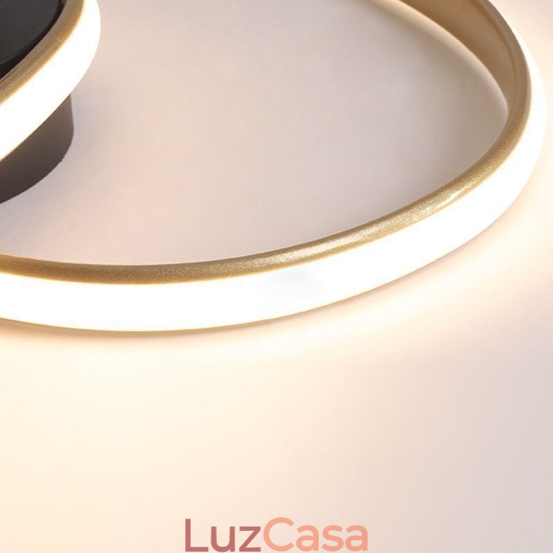 Holofote de iluminação em formato de coração dourado escovado de montagem embutida