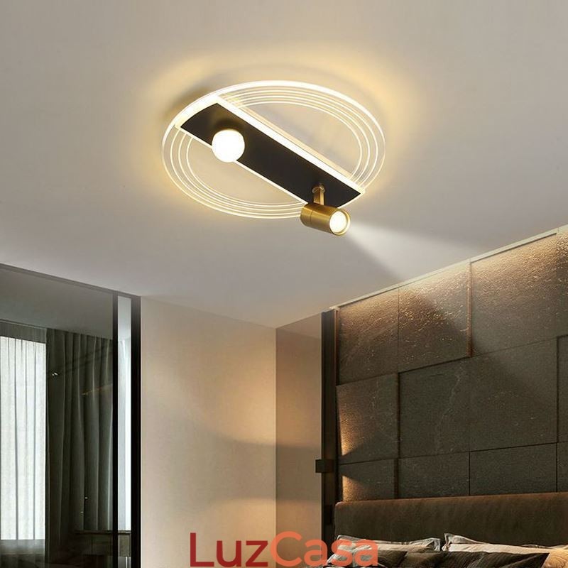Luminária de teto exclusiva em acrílico para decoração e iluminação