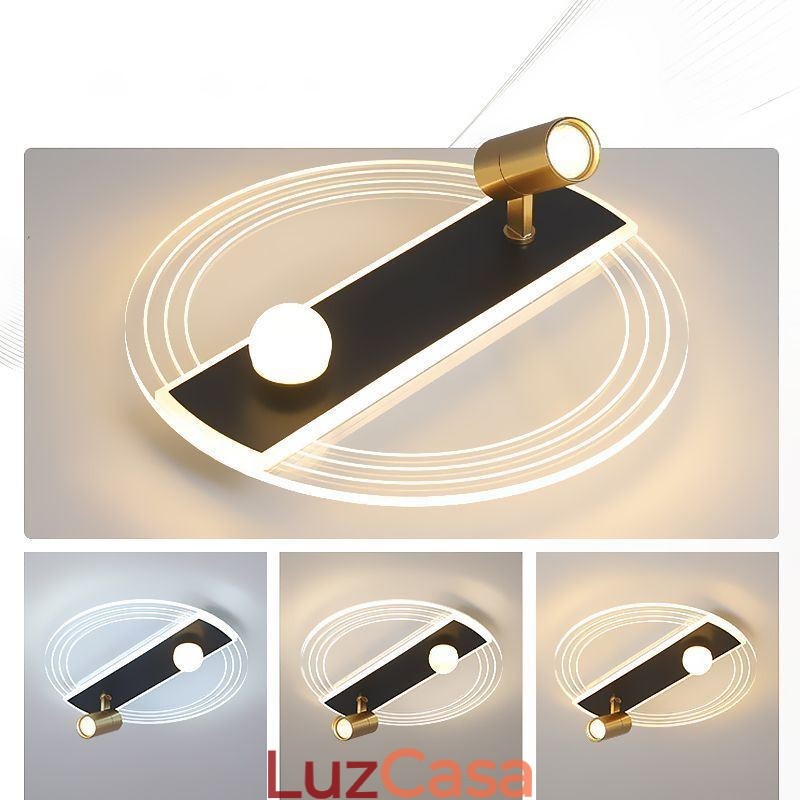 Luminária de teto exclusiva em acrílico para decoração e iluminação