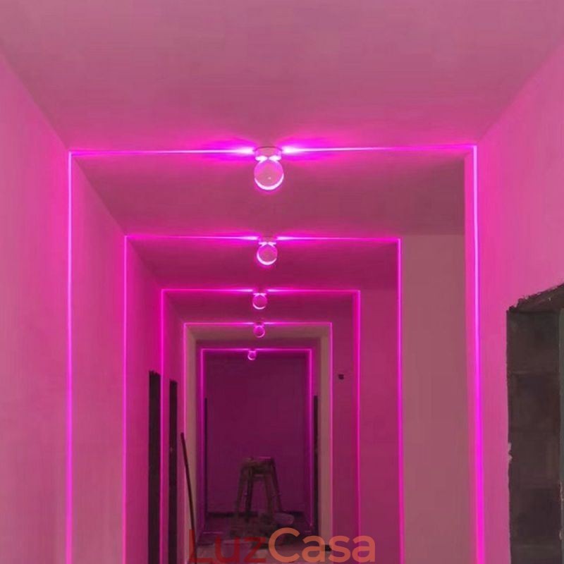 Luminária de parede moderna com luz de bar