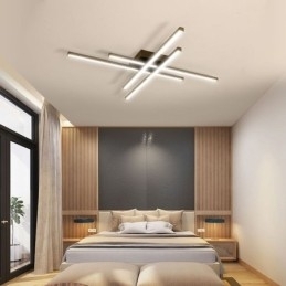 Luminária de teto embutida linear simples iluminação acrílica