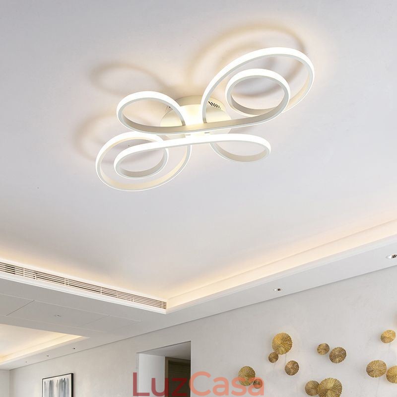 Luminária de teto embutida com nó chinês moderno