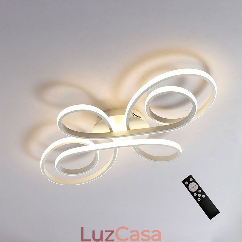 Luminária de teto embutida com nó chinês moderno