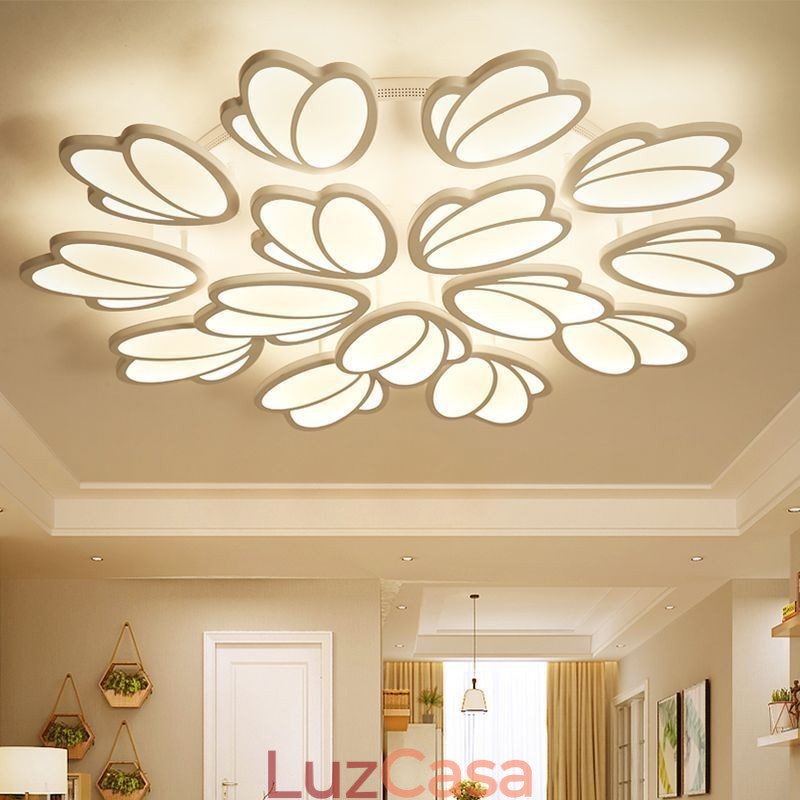 Luminária de teto embutida moderna Tulip Iluminação decorativa