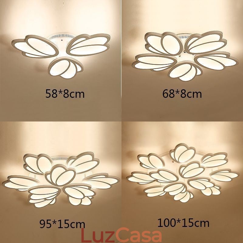 Luminária de teto embutida moderna Tulip Iluminação decorativa