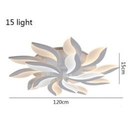 Luminária de teto embutida em formato de pétala acrílica