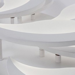 Luminária de teto embutida em formato de pétala acrílica