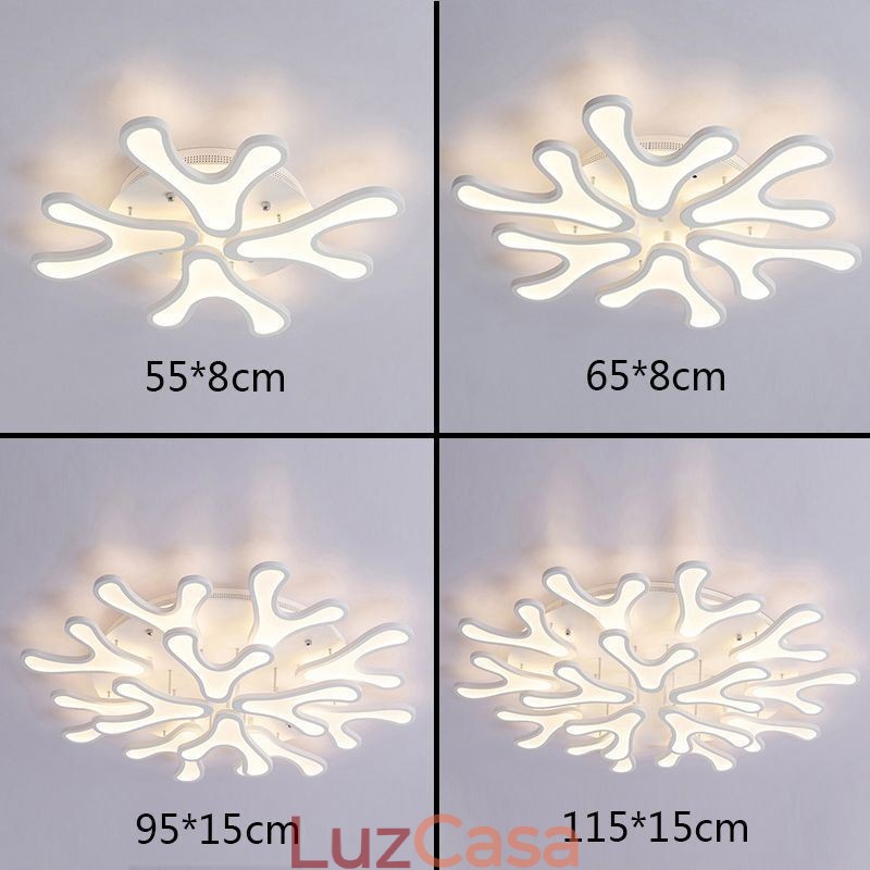 Luminária de teto embutida de chifre de acrílico