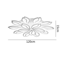 Luminária de teto embutida em forma de flor acrílica
