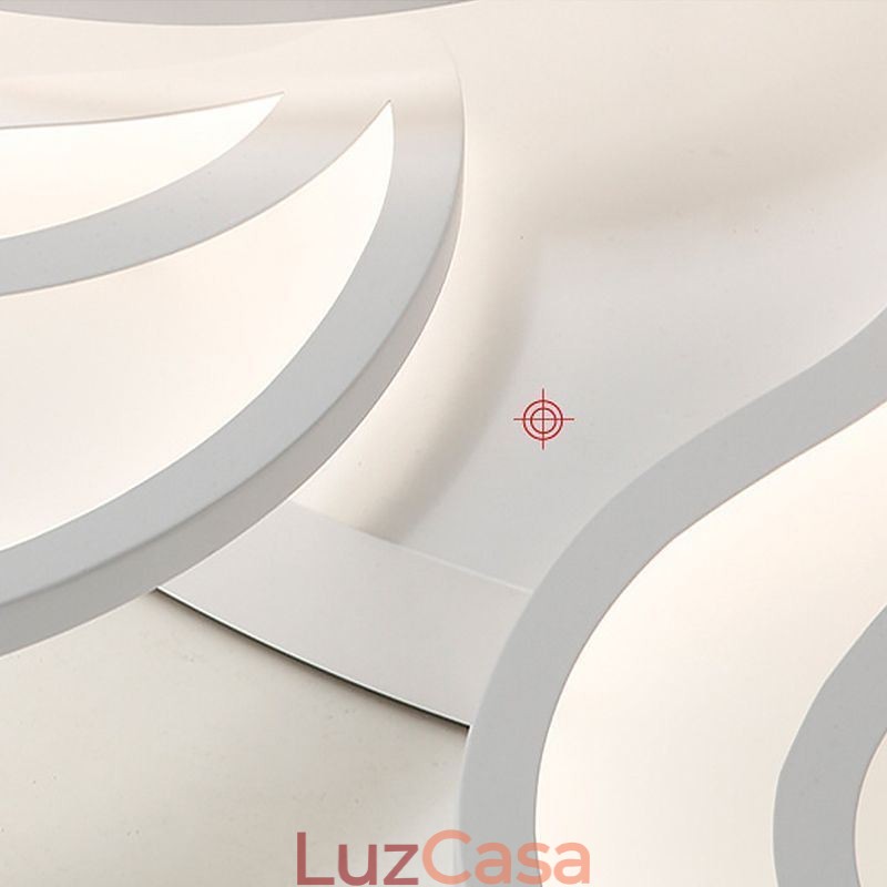 Luminária de teto embutida em forma de flor acrílica