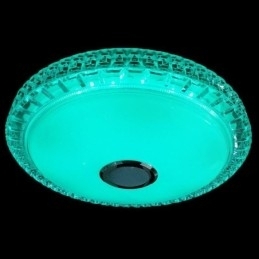 Luminária de teto embutida com controle remoto por aplicativo Bluetooth Music Speaker Light