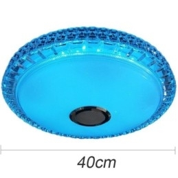 Luminária de teto embutida com controle remoto por aplicativo Bluetooth Music Speaker Light