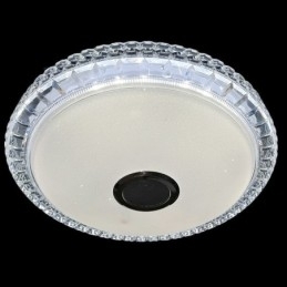 Luminária de teto embutida com controle remoto por aplicativo Bluetooth Music Speaker Light