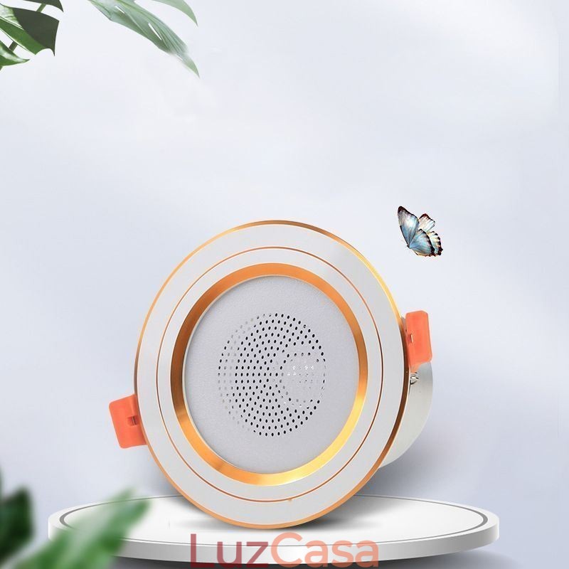 Downlight Bluetooth Música Alto-falante Lâmpada Celular Luz de Teto Inteligente