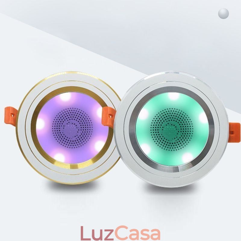 Downlight Bluetooth Música Alto-falante Lâmpada Celular Luz de Teto Inteligente