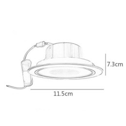 Downlight Bluetooth Música Alto-falante Lâmpada Celular Luz de Teto Inteligente