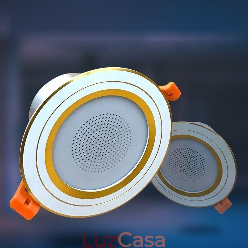 Downlight Bluetooth Música Alto-falante Lâmpada Celular Luz de Teto Inteligente