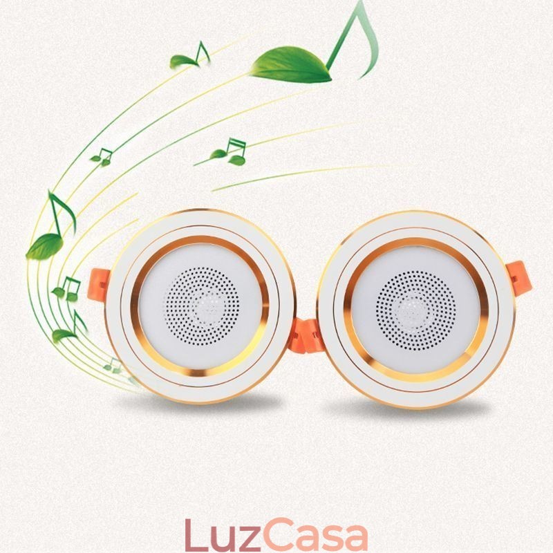 Downlight Bluetooth Música Alto-falante Lâmpada Celular Luz de Teto Inteligente