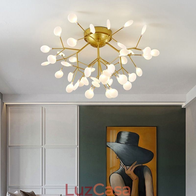 Luminária de teto embutida minimalista nórdica Luminária decorativa