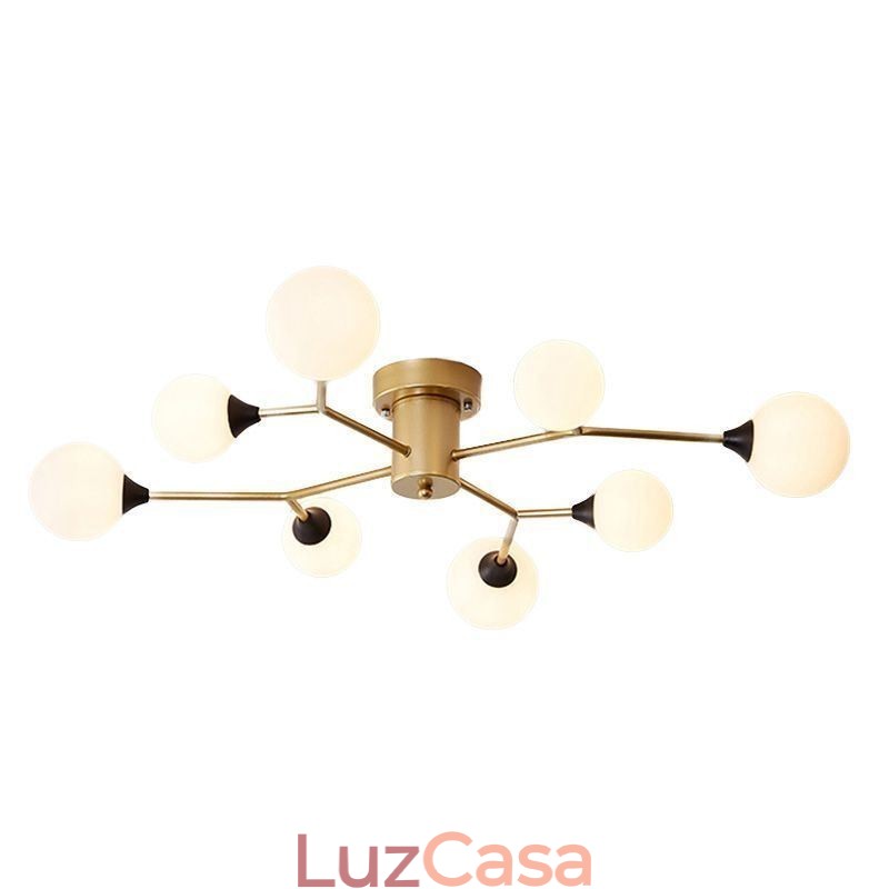 Luminária de teto Magic Bean de montagem embutida em bola de vidro