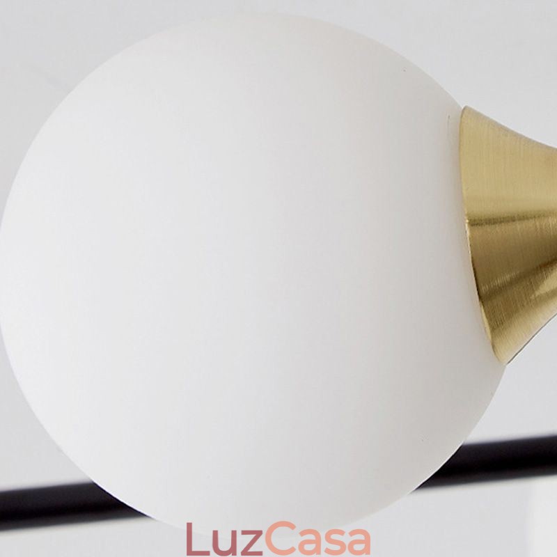 Luminária de teto Magic Bean de montagem embutida em bola de vidro