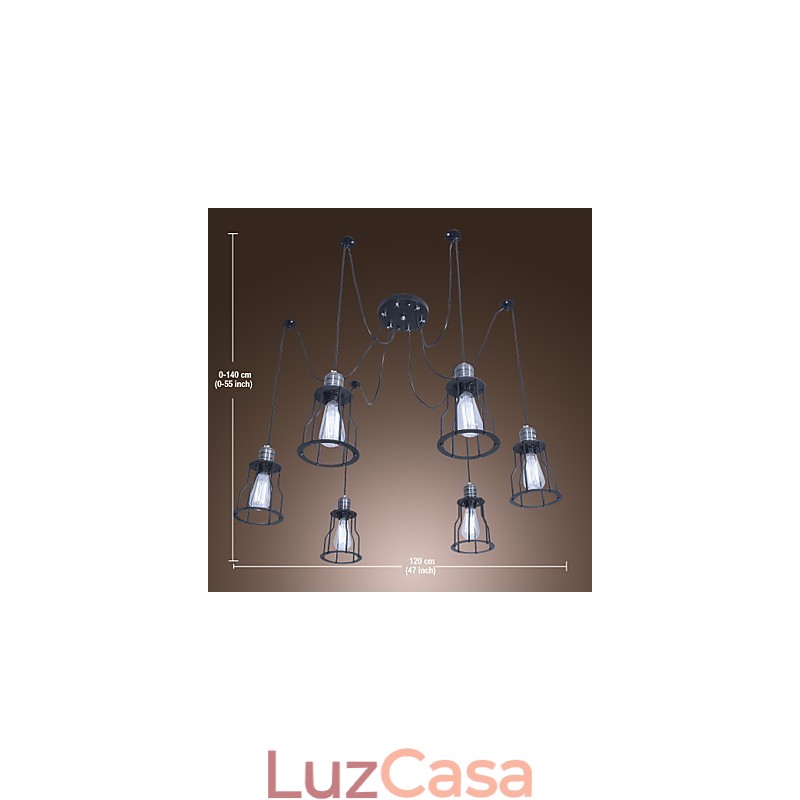 Lustre de pintura estilo vintage clássico tradicional mini