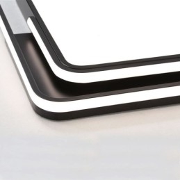 Luminária de teto quadrada de acrílico simples e moderna embutida