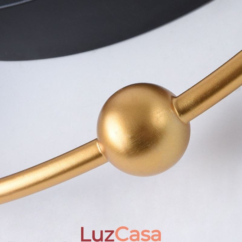 Luminária de teto contemporânea embutida em acrílico circular