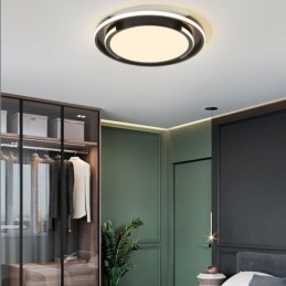 Luminária de teto circular moderna e minimalista embutida