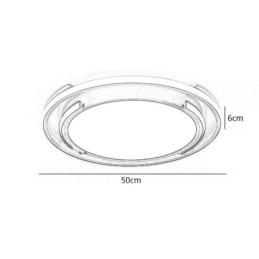 Luminária de teto circular moderna e minimalista embutida