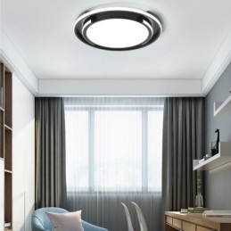 Luminária de teto circular moderna e minimalista embutida