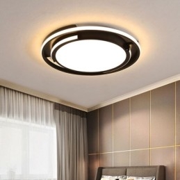 Luminária de teto circular moderna e minimalista embutida