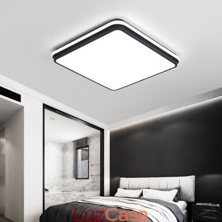 Luminária de teto quadrada minimalista embutida, iluminação acrílica moderna Luminária de teto quadrada minimalista embutida, iluminação acrílica moderna
