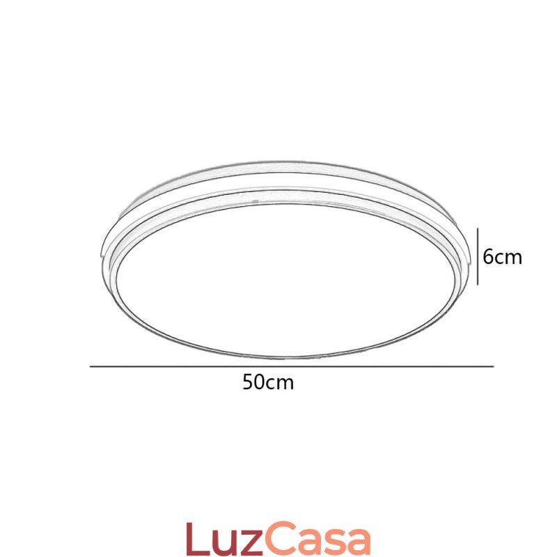 Luminária de teto circular minimalista embutida, iluminação acrílica moderna