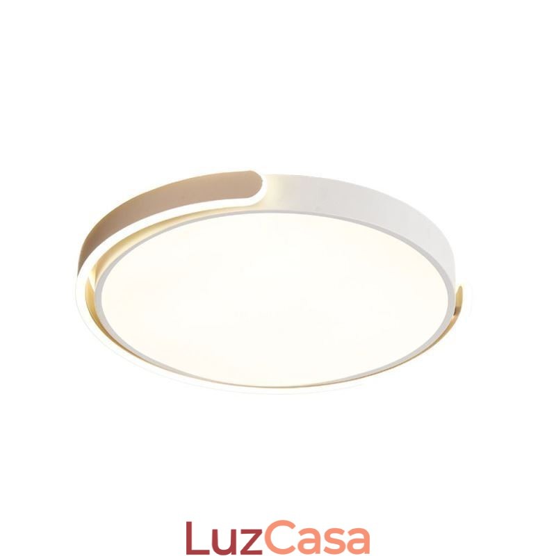 Luminária de teto redonda de acrílico embutida